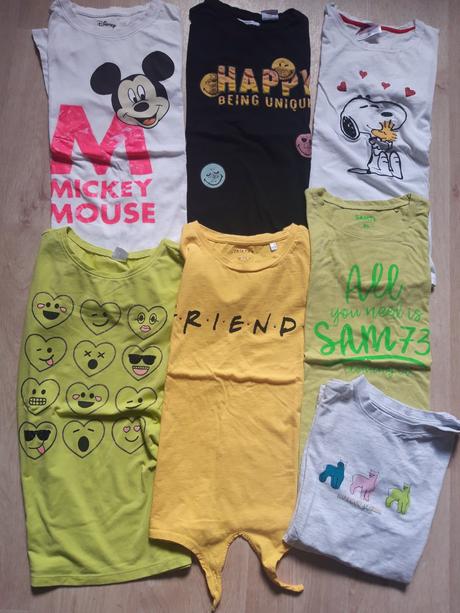 7x triko tričko i jednotlivě, 164