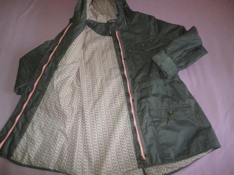 Přechodová, slabá zimní bunda okaidi, vel. 140-152, 146