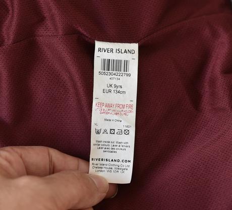 Bunda vel. 9 let, river island,134