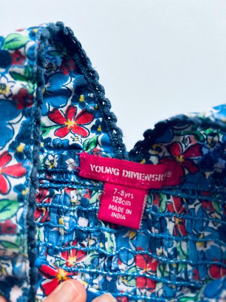 Ob/ šaty květované - v.7/8 let, young dimension,128