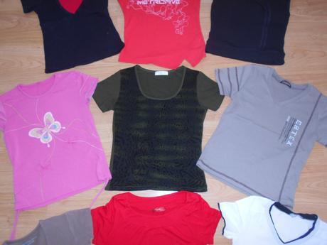 Dívčí trika od vel.128-158             9  kusů, 128