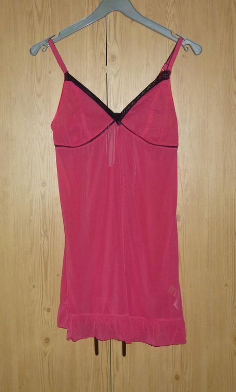 Malinová dámská noční košilka jolinesse, m