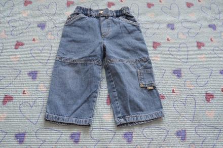 Džíny džínsy rifle riflíky na gumu, 86