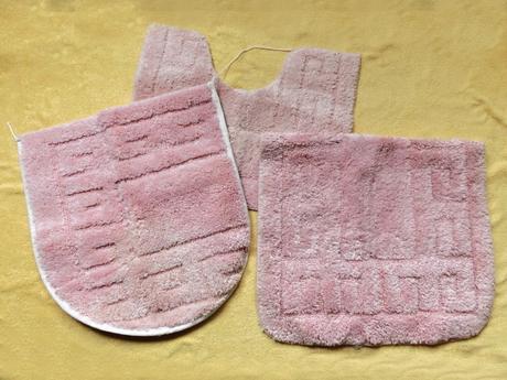 Koupelnová wc předložka starorůžová růžová,