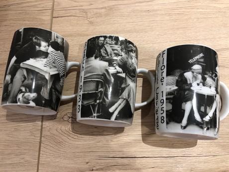 3 hrnky s černobílým potiskem fotografie, 