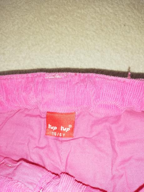 Manžestraky holčičí vel. 116., tup tup,116