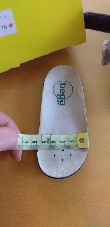 Kožené boty 18, beda,18