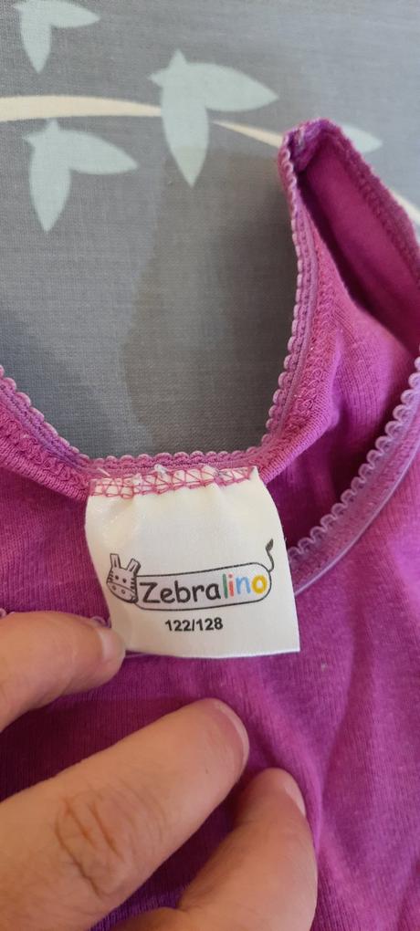 4x dívčí tílko značky zebralino, vel. 122/128., primark,122