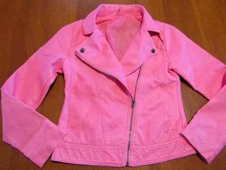 Dívčí koženková bunda vel 164, 164