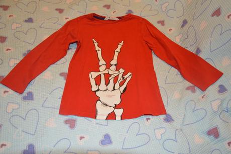 110 116 triko dlouhý rukáv s potiskem, h&m,116
