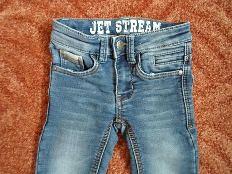 Modré kalhoty rifle džíny 3/4 kraťasy elasten, dopodopo,98