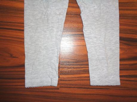 Šedé melírované legíny s obháčkováním, topolino,110