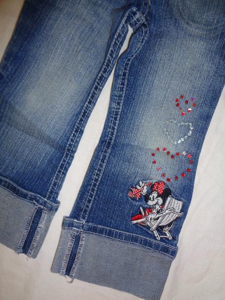 Super měkoučké elastické riflíky s minnie, c&a,92