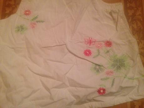 Dívčí letní tílko květy, motýlek vel. 92 - 98, 92