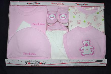 Kojenecká souprava v.56-62 bavlna,9ks, 50 / 56 / 62