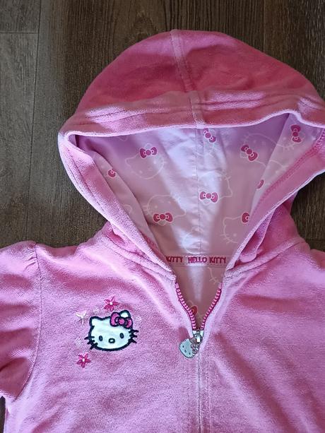 Dívčí sametová mikina, hello kitty, vel. 92/98, hello kitty,92
