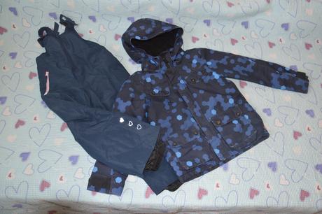 110 st. teplá bunda oteplené kalhoty, h&m,110