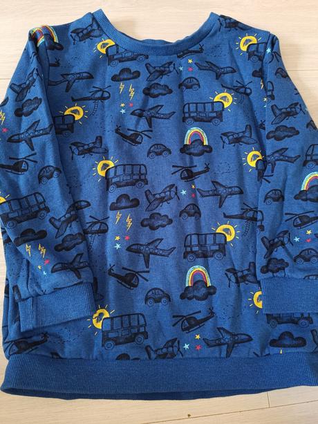 Modrá mikina s letadly 110 matalan, matalan,110