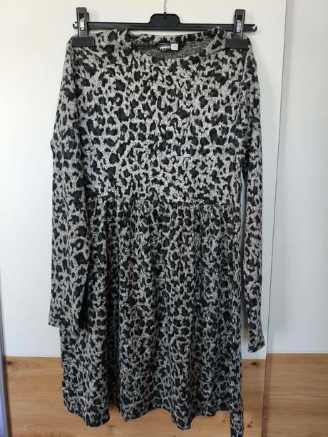 Šaty teplé gepardí dívčí 152/158, pepco,152 / 158