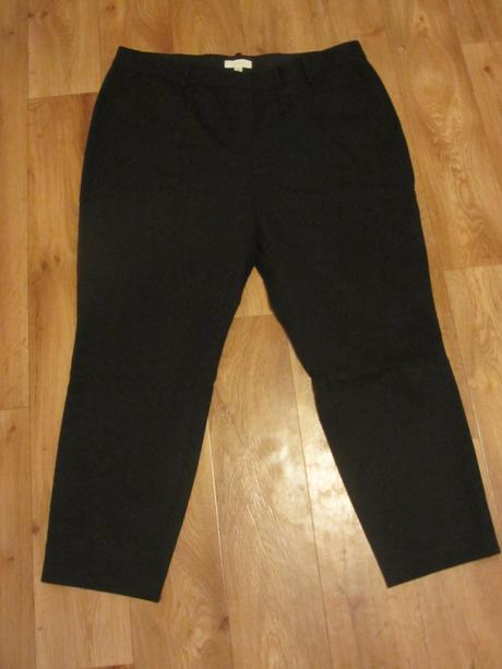 Černé sváteční kalhoty, h&m,50