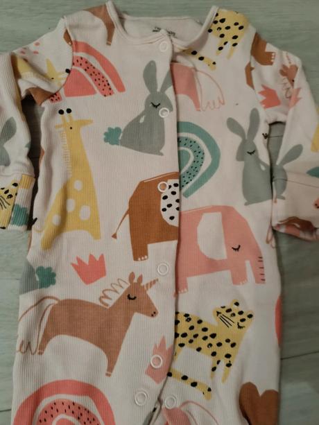 Růžový overal se zvířátky 68 next, next,68