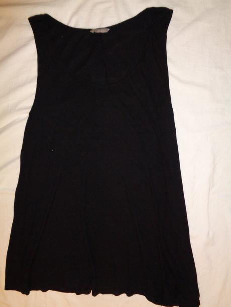 Super černý rozšířený top 54/56, h&m,54