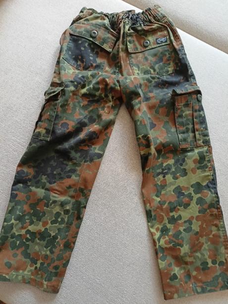 Dětské maskáčové kalhoty, 134
