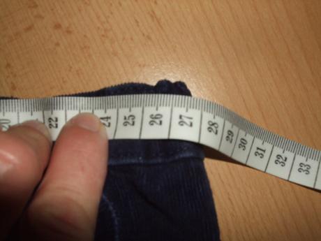 Elastické kordové kalhoty tu- nenošené, tu,80