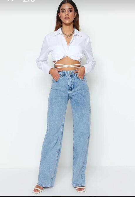 Džíny vyšší postava vel.l-xl, l