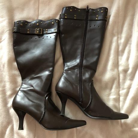 Vysoke hnede kozacky 37, 37