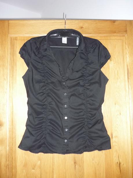 Dámská,dívčí černá halenka vel.38 zn.h&m, h&m,38