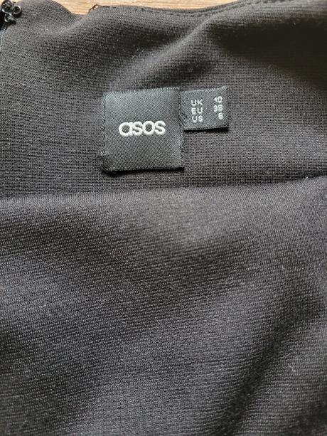Černé šaty asos,vel.36/38, m