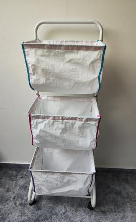 Třípatrový koš na prádlo wenko, 