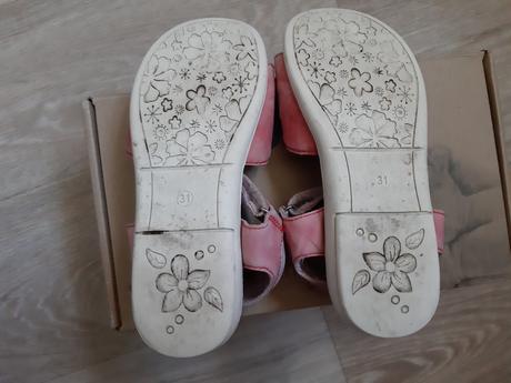 Kožené sandály, stélka 19 cm, d.d.step,31