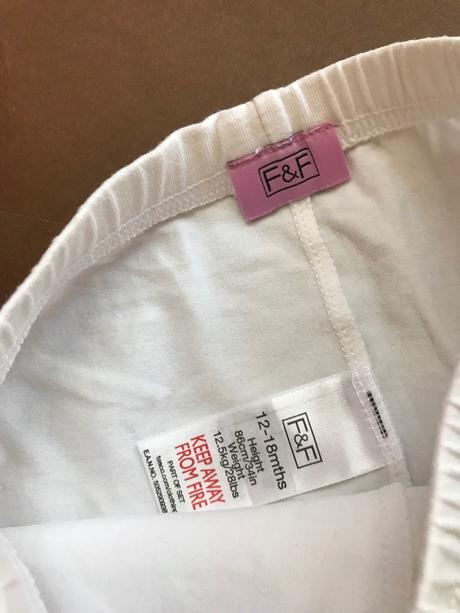 Leginy kratší bílé - v.12-18 měs., f&f,86