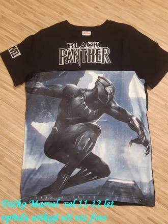 Tričko black panther marvel vel. 11-12 let, marvel,146