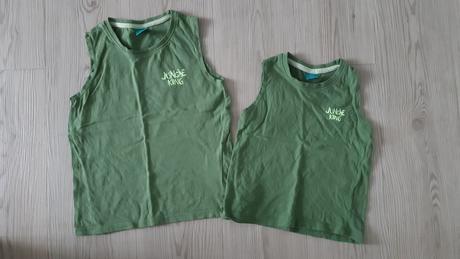 Sourozenecká tílka vel 104 a 134, 104