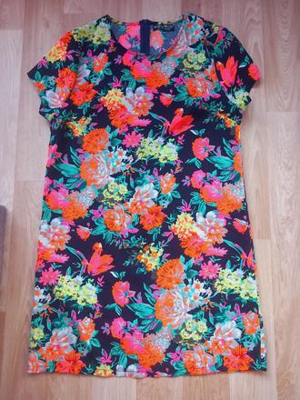 Květované šaty vel. l - xl - n.o.v.é, l