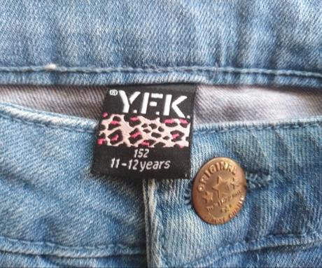 Džínové kraťasy nebo dlouhé 152, kik,152