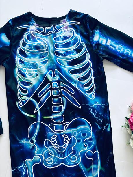 K5/ kostým kostlivce- v.9/10 let, 