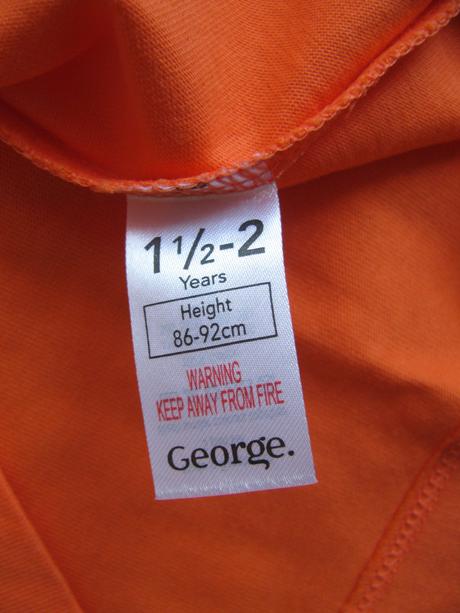 Krásná oranžová bavlněná halenka, tričko s mašl., george,92