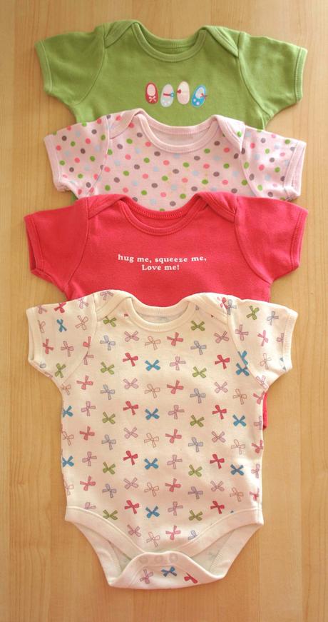 Set se 4 body s kratkým rukávem zn. tesco (3-6m), tesco,62
