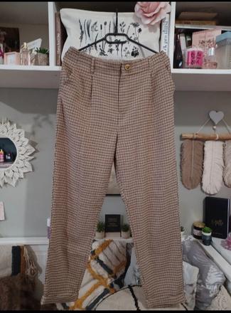 Vintage kárované kalhoty, takko,m