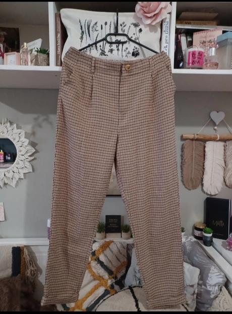 Vintage kárované kalhoty, takko,m