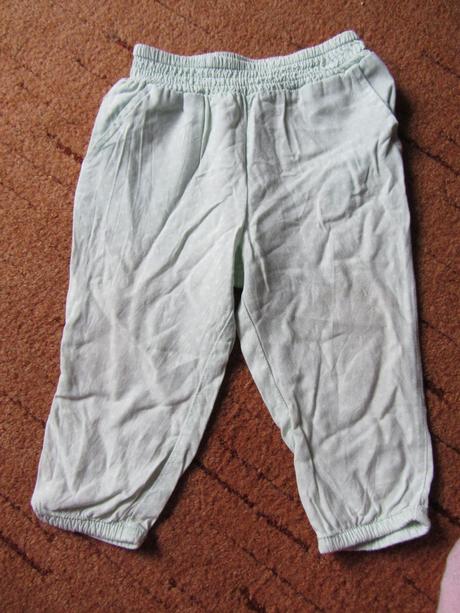 Letní lehké kalhoty,pláťáky., h&m,80