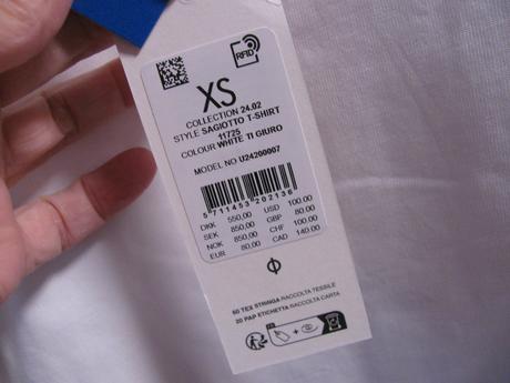 Luxusní bavlněné bílé tričko s potiskem, unisex, xs