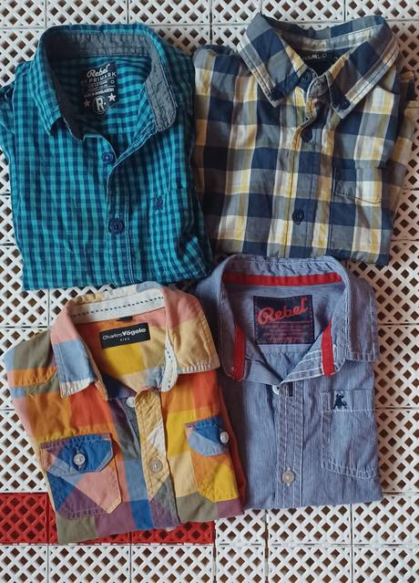 4x košile s krátkým rukávem, 104