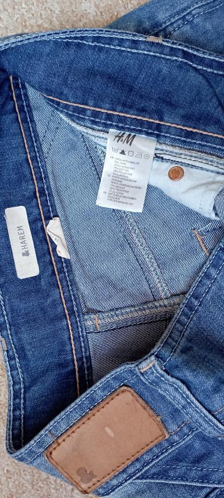 Rifle baggy/nasrávačky/harémky zn."h&m" vel."26", h&m,26