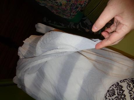 Krásný bílošedý top, xl