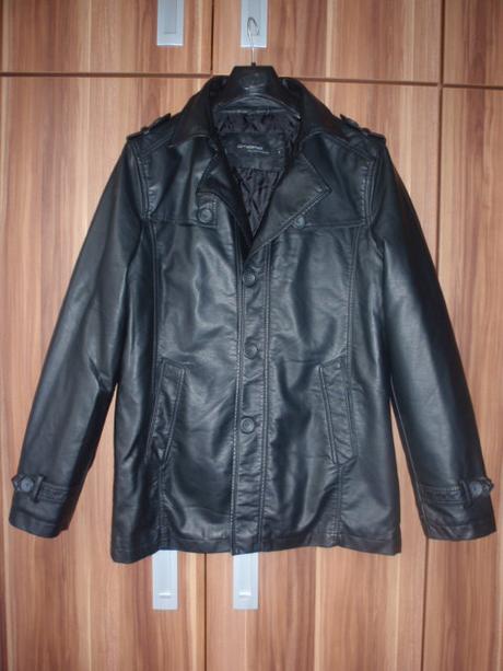 Kabát-sako-bunda kůže ombre, xl